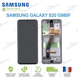 Ecran Amoled Original Service Pack Samsung Galaxy S20 G980F Gris