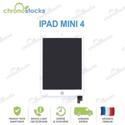 Ecran LCD vitre tactile iPad Mini 4 blanc