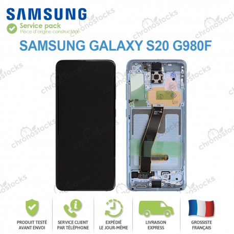 Ecran complet original Samsung Galaxy S20 G981F / G980F bleu