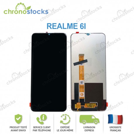 Ecran LCD vitre tactile Realme 6I Noir