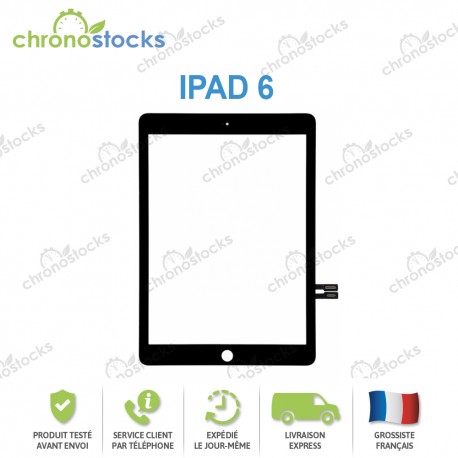Vitre tactile noire iPad 6 (A1893) (A1954)