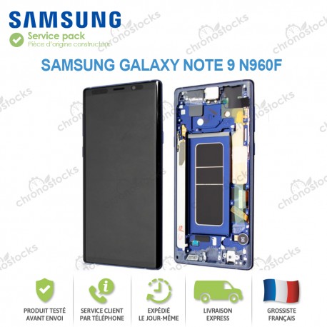 Ecran complet original Samsung Galaxy Note 9 N960F bleu