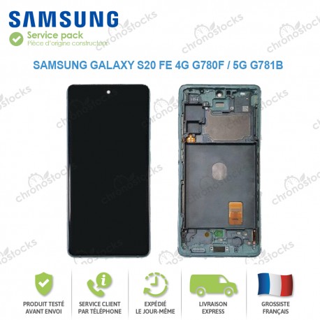 Ecran complet original Samsung Galaxy S20 FE 4G G780F / 5G G781B vert
