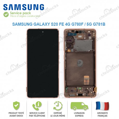 Ecran complet original Samsung Galaxy S20 FE orange
