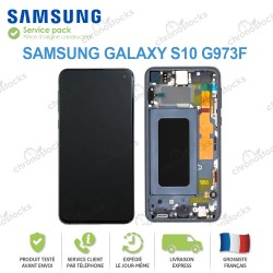 Ecran complet original Samsung Galaxy S10 G973F argent