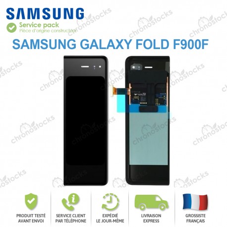 Ecran complet d'origine Samsung Galaxy Fold F900F noir