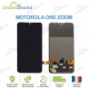 Ecran Complet vitre tactile Motorola One Zoom noir