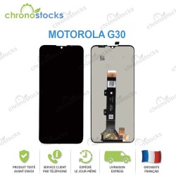 Ecran LCD vitre tactile pour Motorola G30 Noir