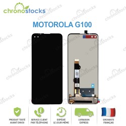 Ecran LCD vitre tactile pour Motorola G100 Noir