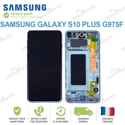 Ecran complet original Samsung Galaxy S10 Plus G975F bleu prisme