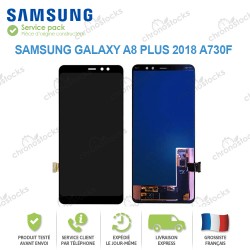 Ecran complet orignal Samsung Galaxy A8 2018 Plus SM-A730F noir