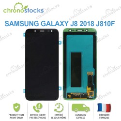 Ecran LCD vitre tactile Samsung Galaxy J8 2018 SM-J810F noir