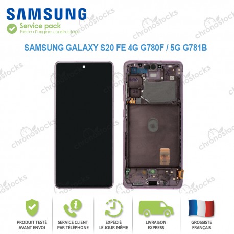 Ecran complet Samsung Galaxy S20 FE SM-G780F rouge
