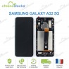 Ecran complet sur châssis Samsung Galaxy A32 5G noir A326B
