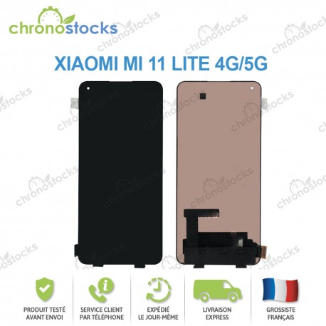 Ecran LCD vitre tactile Xiaomi Mi 11 Lite 4G/5G Noir
