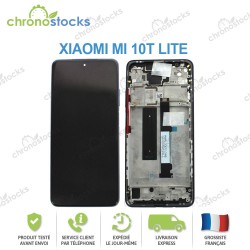 Ecran LCD vitre tactile châssis Xiaomi Mi 10T Lite M2007J17G Bleu