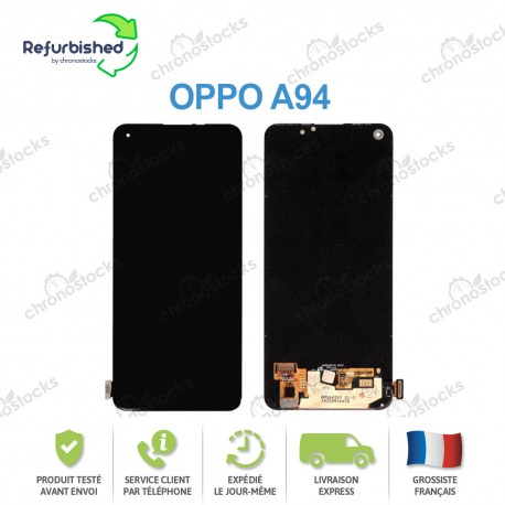Ecran LCD vitre tactile pour Oppo A94 5G noir