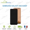 Ecran OLED vitre tactile pour Samsung galaxy A50 A505F Noir